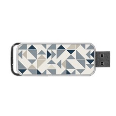 Geometric Triangle Modern Mosaic Portable Usb Flash (two Sides) by Amaryn4rt