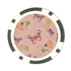 Butterfly Background Pattern Texture Poker Chip Card Guard (10 Pack) by Ravend
