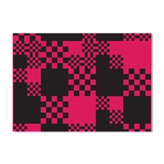 Cube Square Block Shape Creative Crystal Sticker (a4) by Amaryn4rt