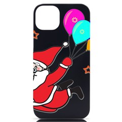 Nicholas Santa Claus Balloons Stars Iphone 14 Plus Black Uv Print Case by Ndabl3x