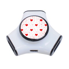 Hearts Romantic Love Valentines 3-port Usb Hub by Ndabl3x