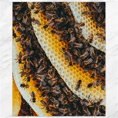 Yellow And Black Bees On Brown And Black Canvas 11  X 14  by Ndabl3x
