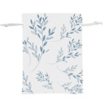 Flowers Floral Design Pattern Lightweight Drawstring Pouch (XL) Back