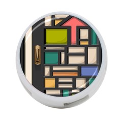 Door Stained Glass Stained Glass 4-port Usb Hub (two Sides) by Sarkoni