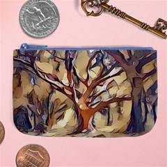 Tree Forest Woods Nature Landscape Large Coin Purse by Sarkoni