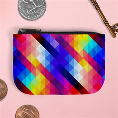 Abstract Background Colorful Pattern Mini Coin Purse by Sarkoni