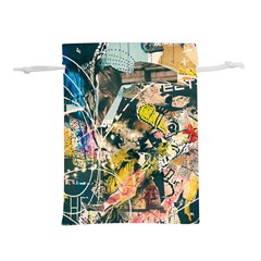 Art Graffiti Abstract Vintage Lines Lightweight Drawstring Pouch (s) by Amaryn4rt