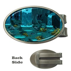 Waterfalls Wallpaper Adventure Time Money Clips (oval)  by Sarkoni