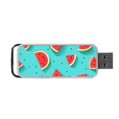 Watermelon Fruit Slice Portable Usb Flash (two Sides) by Bedest