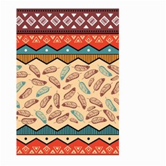 Ethnic-tribal-pattern-background Large Garden Flag (two Sides) by Apen