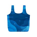 Abstract Classic Blue Background Full Print Recycle Bag (S) Front