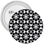 Mosaic Floral Repeat Pattern 3  Buttons Front