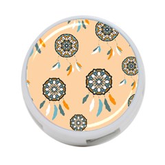 Dreamcatcher Pattern Pen Background 4-port Usb Hub (one Side) by Ravend