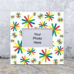 Celebrate Pattern Colorful Design White Box Photo Frame 4  X 6  by Ravend