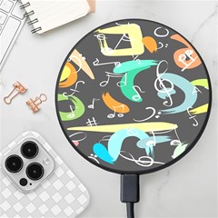 Repetition Seamless Child Sketch Wireless Fast Charger(black) by Pakjumat