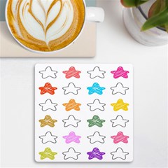 Set Up Element Disjunct Image Uv Print Square Tile Coaster  by Pakjumat