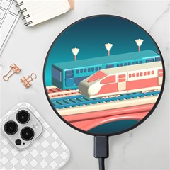 Bridge Transportation Train Toys Wireless Fast Charger(black) by Modalart