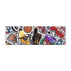 Vintage College Colorful Seamless Pattern Sticker Bumper (100 Pack) by Bedest