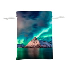 Amazing Aurora Borealis Colors Lightweight Drawstring Pouch (l) by Pakjumat