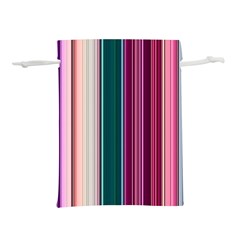 Vertical Line Color Lines Texture Lightweight Drawstring Pouch (l) by Pakjumat