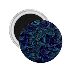 Abstract Blue Wave Texture Patten 2 25  Magnets by Pakjumat