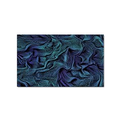 Abstract Blue Wave Texture Patten Sticker Rectangular (10 Pack) by Pakjumat