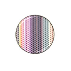 Triangle Stripes Texture Pattern Hat Clip Ball Marker by Pakjumat