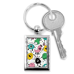 Funny Monster Pattern Key Chain (rectangle) by Pakjumat