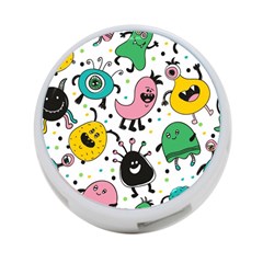 Funny Monster Pattern 4-port Usb Hub (two Sides) by Pakjumat