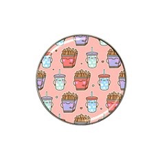 Cute Kawaii Food Seamless Pattern Hat Clip Ball Marker by Pakjumat