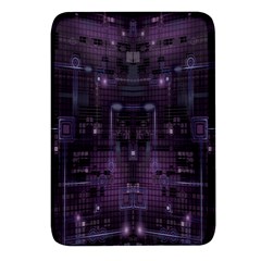 Geometric Art Digital Art Background Rectangular Glass Fridge Magnet (4 Pack) by Pakjumat