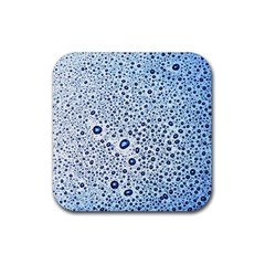 Drop Water Background Macro Splash Rain Drink Rubber Coaster (square) by Pakjumat