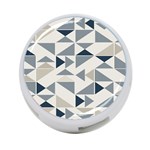 Geometric Triangle Modern Mosaic 4-Port USB Hub (Two Sides) Front