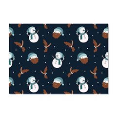 Santa Snowman Crystal Sticker (a4) by ConteMonfrey