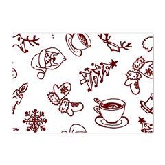 Red And White Christmas Breakfast  Crystal Sticker (a4) by ConteMonfrey