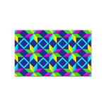 Pattern Star Abstract Background Sticker Rectangular (100 pack) Front