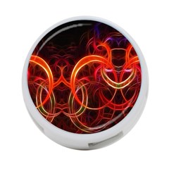 Background Fractal Abstract 4-port Usb Hub (two Sides) by Hannah976