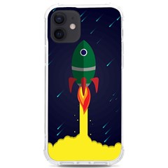 Rocket Halftone Astrology Astronaut Iphone 12/12 Pro Tpu Uv Print Case by Sarkoni