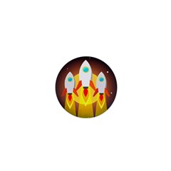 Rocket Take Off Missiles Cosmos 1  Mini Magnets by Sarkoni