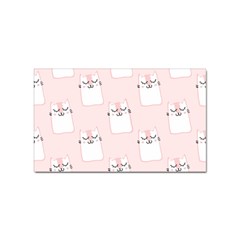 Pattern Pink Cute Sweet Fur Cats Sticker Rectangular (10 Pack) by Sarkoni