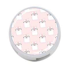 Pattern Pink Cute Sweet Fur Cats 4-port Usb Hub (two Sides) by Sarkoni