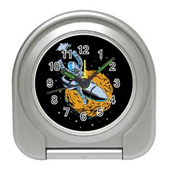 Astronaut Planet Space Science Travel Alarm Clock by Sarkoni
