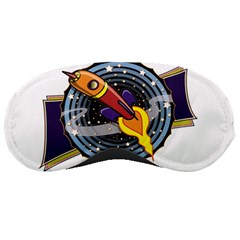 Rocket Space Clipart Illustrator Sleep Mask by Sarkoni