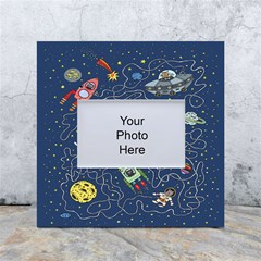 Cat Cosmos Cosmonaut Rocket White Box Photo Frame 4  X 6  by Grandong