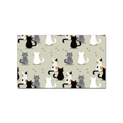 Cute Cat Seamless Pattern Sticker Rectangular (10 Pack) by Apen
