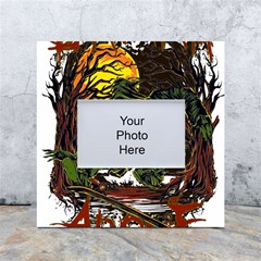Grim Reaper Above Art  Monster Moon Letter Poster White Box Photo Frame 4  X 6  by Sarkoni