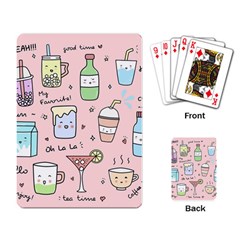 Drink Cocktail Doodle Coffee Playing Cards Single Design (rectangle) by Apen