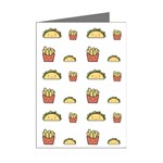 Fries Taco Pattern Fast Food Mini Greeting Cards (Pkg of 8) Right
