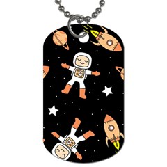 Astronaut Space Rockets Spaceman Dog Tag (one Side) by Ravend
