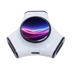 Cosmic Galaxy Quantum Art Nature 3-port Usb Hub by Ravend